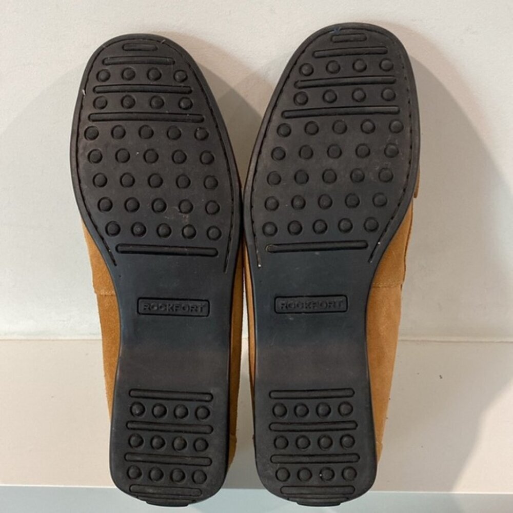 Women’s Tan Suede Penny Loafers - Picture 9 of 14